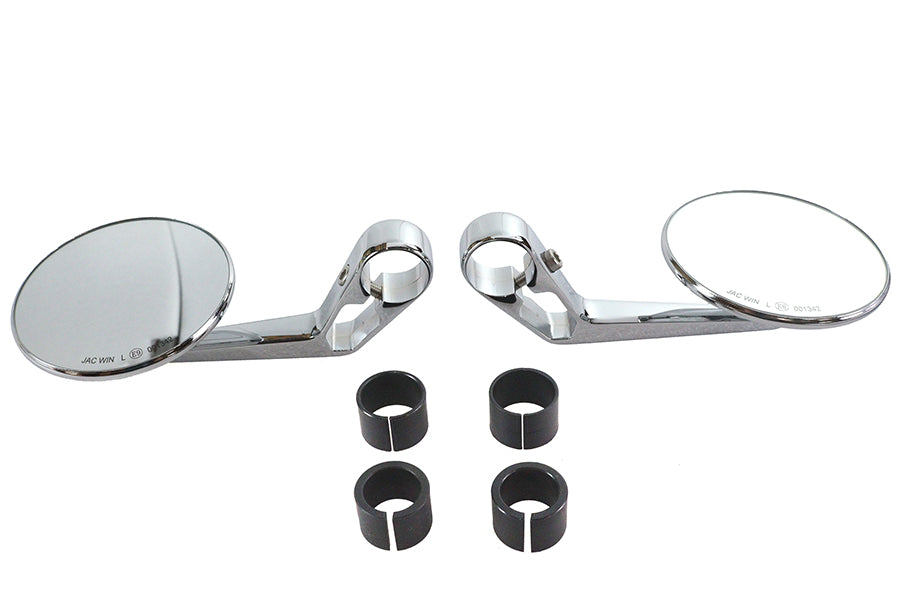 Wyatt Gatling Wyatt Gatling Round Mirror Set Chrome