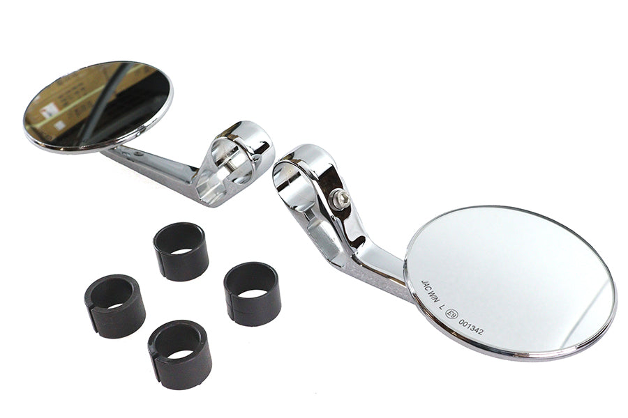 Wyatt Gatling Wyatt Gatling Round Mirror Set Chrome - additional view 2