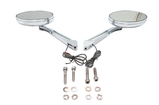 Wyatt Gatling Ellipse Mirror Set with LED Turn Signal
