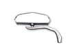 Wyatt Gatling Chrome 5 Skull Mirror with Billet Worm Stem - additional view 2