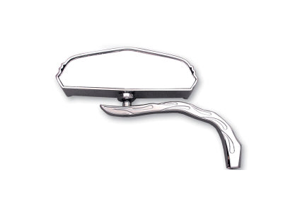Wyatt Gatling Chrome 5 Skull Mirror with Billet Worm Stem - additional view 2