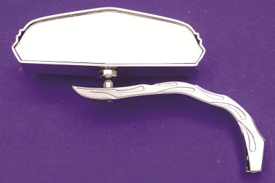 Wyatt Gatling Chrome 5 Skull Mirror with Billet Worm Stem - additional view 3