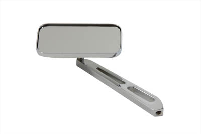 Wyatt Gatling Rectangular Mirror Chrome with Billet Stem