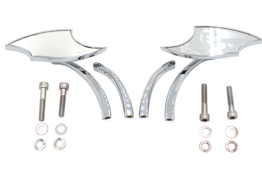 Wyatt Gatling Lucifer Mirror Set Billet with Curve Stem - additional view 2