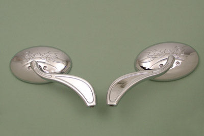 Wyatt Gatling Oval Mirror Set Chrome - additional view 2