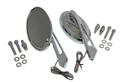 Wyatt Gatling Chrome Billet Mirror Set