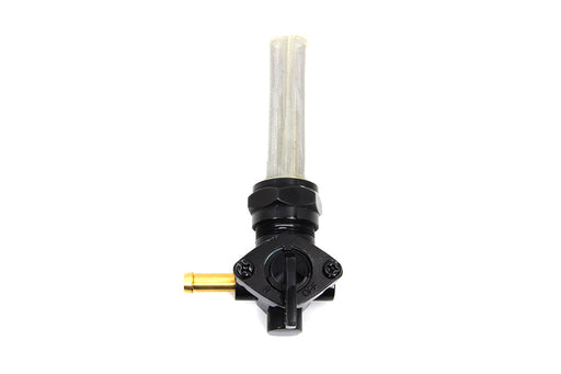 Sifton Black Petcock with Nut and 90° Left Outlet