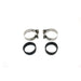 Stainless Steel Intake Manifold Clamp Set - V-Twin 35-0418 - Ironhead 1978-1984