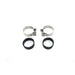 Stainless Steel Intake Manifold Clamp Set - V-Twin 35-0418 - Ironhead 1978-1984
