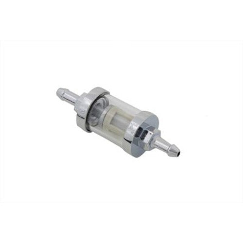Kleer-Thru Fuel Filter Chrome and Glass - V-Twin 35-0517