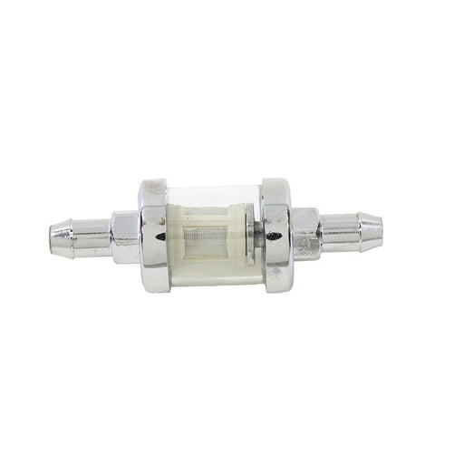 Kleer-Thru Fuel Filter Chrome and Glass - V-Twin 35-0518