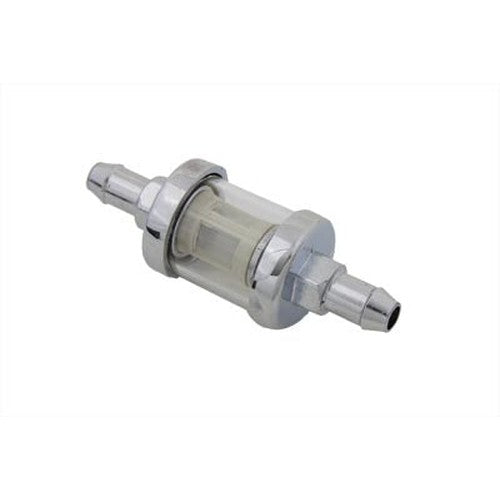 Kleer-Thru Fuel Filter Chrome and Glass - V-Twin 35-0518