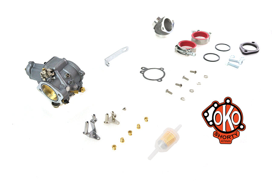 V-Twin Manufacturing OKO 47mm Shorty Carburetor Kit - additional view 2
