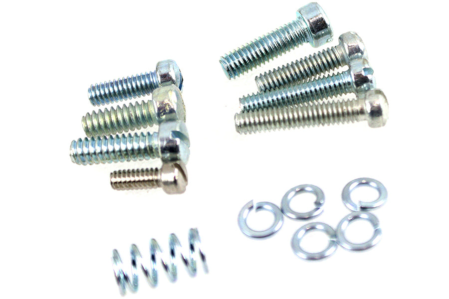 V-Twin Manufacturing Linkert Throttle Lever Replacement Screw and Spring Kit Zinc - additional view 4