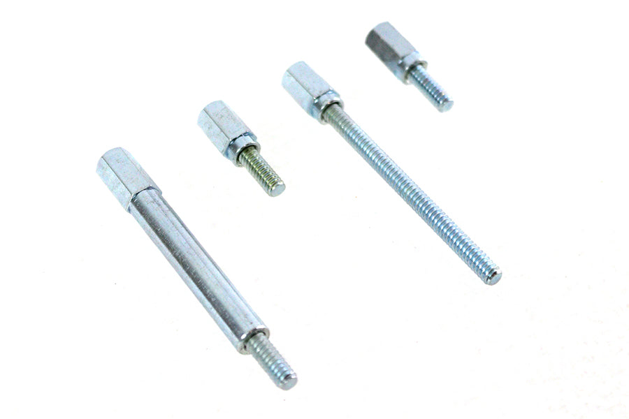 V-Twin Manufacturing Shorty Float Bowl Screw Set Zinc - additional view 2