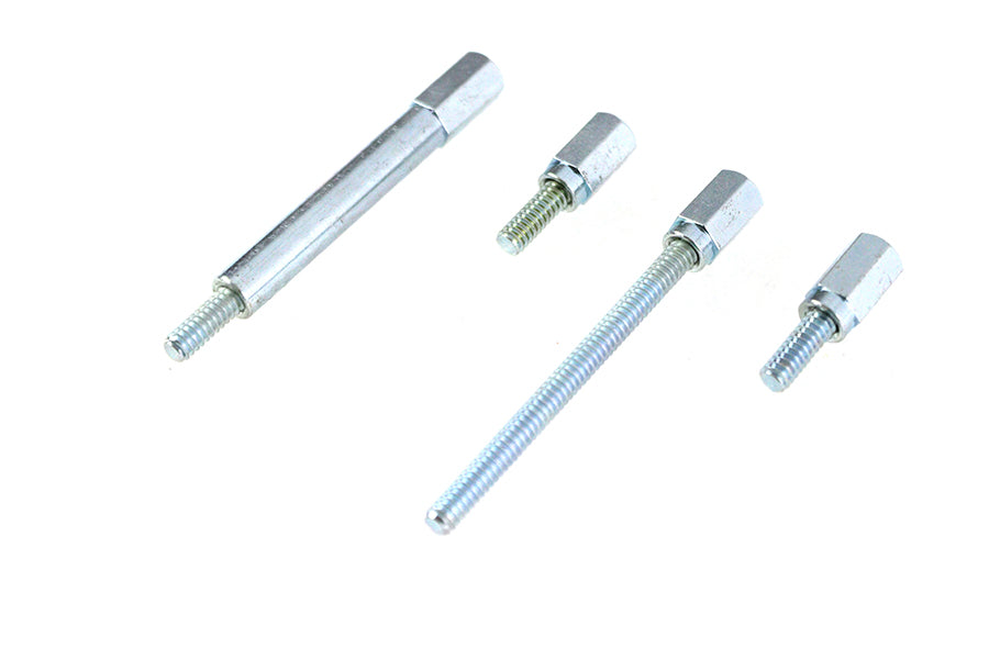 V-Twin Manufacturing Shorty Float Bowl Screw Set Zinc - additional view 3