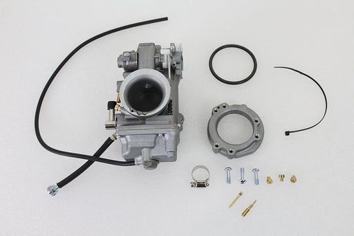 V-Twin Manufacturing OKO 42mm Flatslide Carburetor Natural