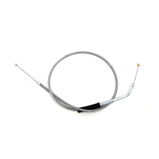 35 Braided Stainless Steel Throttle Cable - V-Twin 36-8022 - OEM 56308-96 - Evolution Sportster 1996-2003