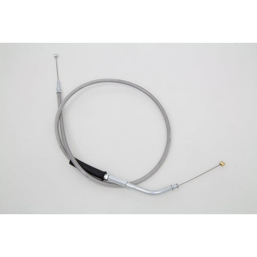 35 Braided Stainless Steel Throttle Cable - V-Twin 36-8022 - OEM 56308-96 - Evolution Sportster 1996-2003
