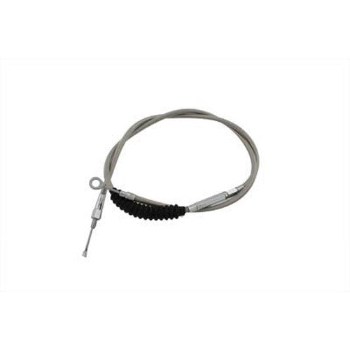 61.25 Stainless Steel Clutch Cable - V-Twin 36-8052 - OEM 38621-86A - Evolution Sportster 1986-1995