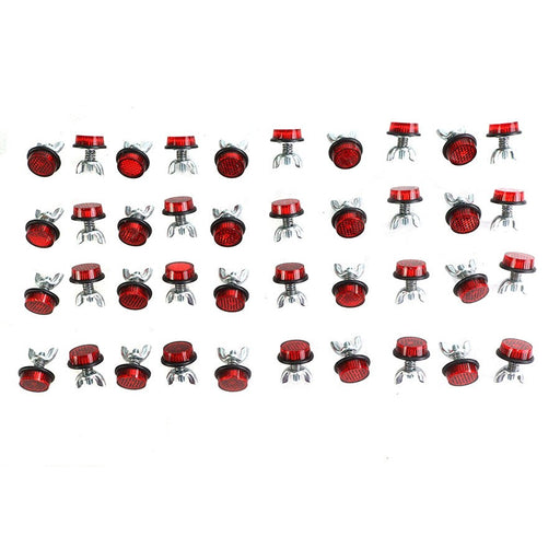License Plate Frame Reflector Set Red - Chris Products CH40R
