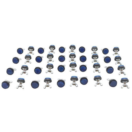 License Plate Frame Reflector Set Blue - Chris Products CH40B
