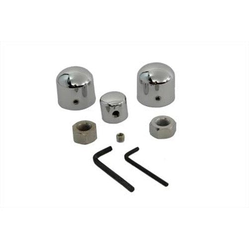 Front Axle Cap Cover Set Chrome - V-Twin 37-0035 - OEM 43895-56