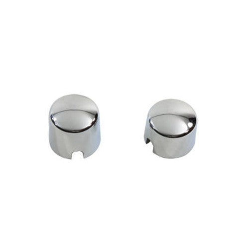 Chrome Rear Axle Nut Cover Set - V-Twin 37-0041 - OEM 44256-01 - Twin Cam Softail 2000-2007