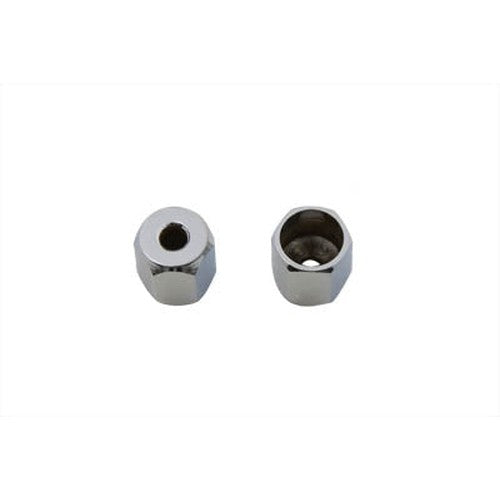 OE Turn Signal Bar End Nuts Chrome - OE 68424-89 - OEM 68424-89 - Big Twin 0+