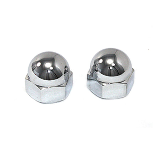 Axle Acorn Nut Set Chrome - V-Twin 37-0889