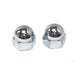 Axle Acorn Nut Set Chrome - V-Twin 37-0889