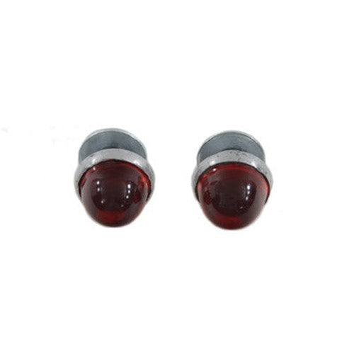 License Plate Reflector Set Red - V-Twin 37-0933