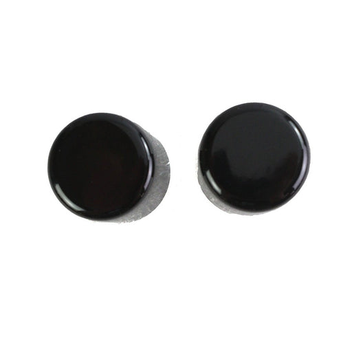 Large Magnetic Docking Points Cover Set Gloss Black - V-Twin 37-1155 - OEM 48223-10