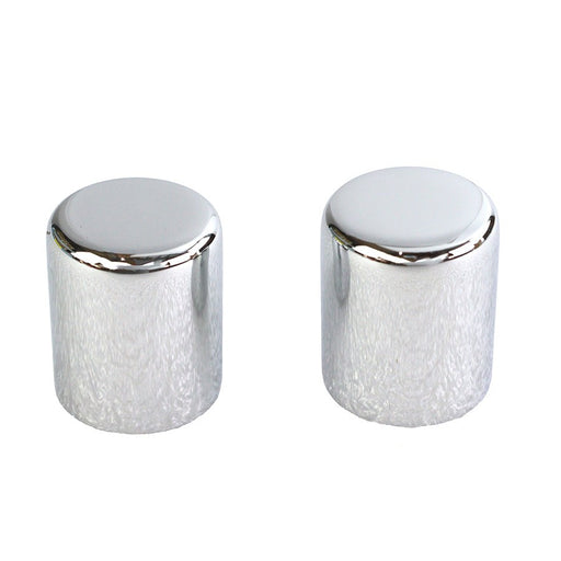 Small Magnetic Docking Points Cover Set Chrome - V-Twin 37-1156 - OEM 48035-09