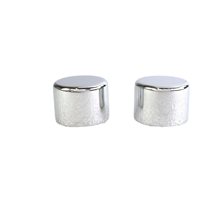Short Magnetic Docking Points Cover Set Chrome - V-Twin 37-1158 - OEM 48218-10