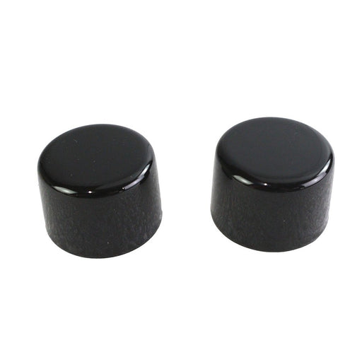 Short Magnetic Docking Points Cover Set Gloss Black - V-Twin 37-1159 - OEM 48221-10
