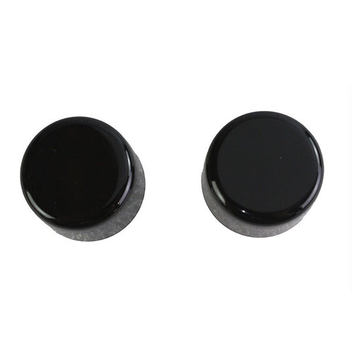 Short Magnetic Docking Points Cover Set Gloss Black - V-Twin 37-1159 - OEM 48221-10
