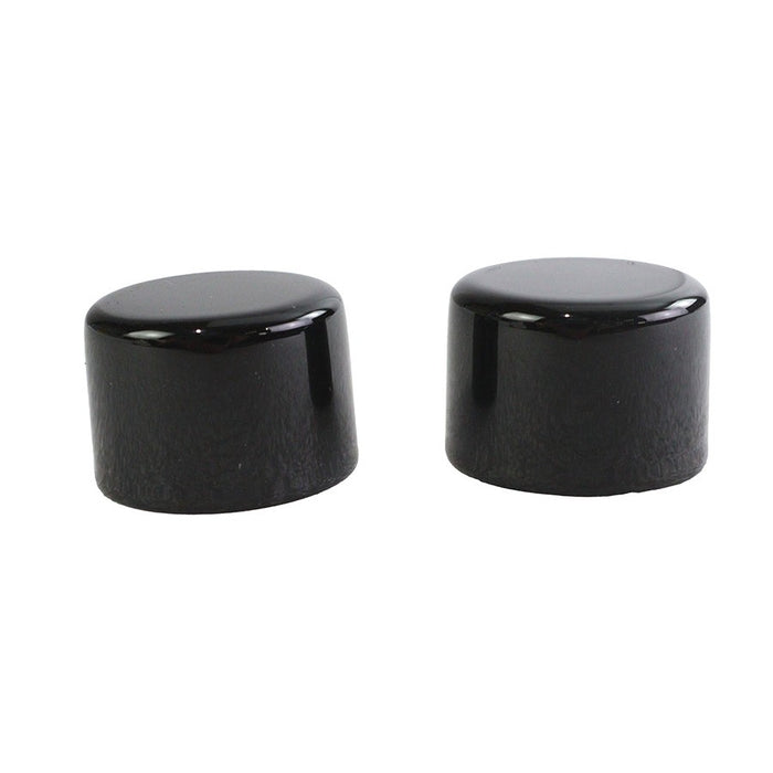 Short Magnetic Docking Points Cover Set Gloss Black - V-Twin 37-1159 - OEM 48221-10