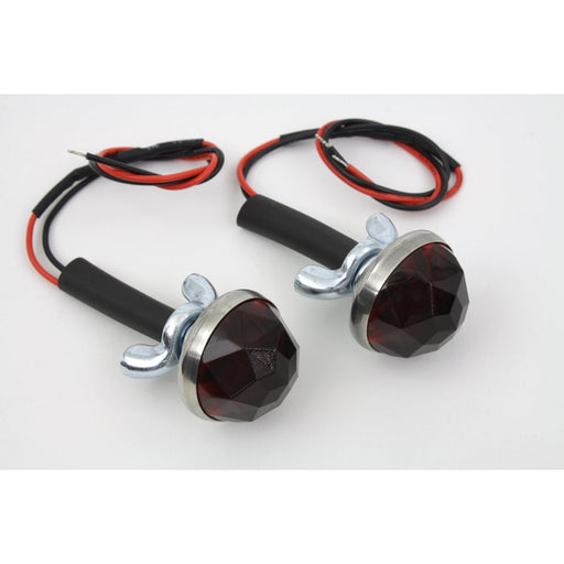 Red LED Reflector Set - V-Twin 37-1428
