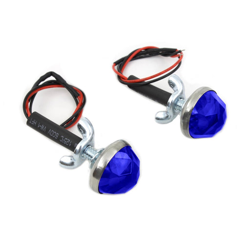 Blue LED Reflector Set - V-Twin 37-1430