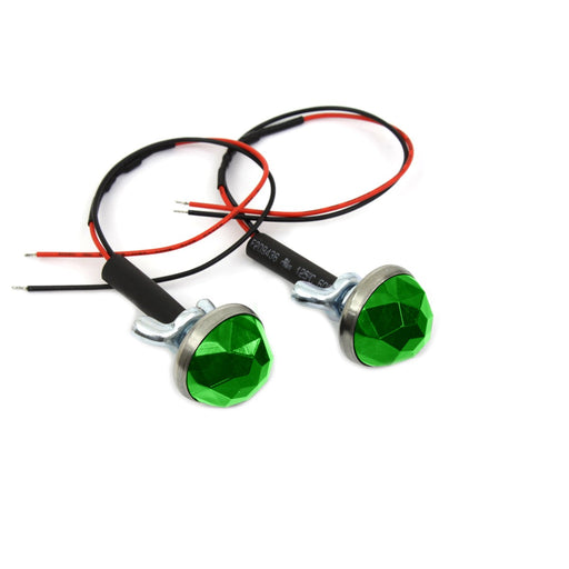 Green LED Reflector Set - V-Twin 37-1431