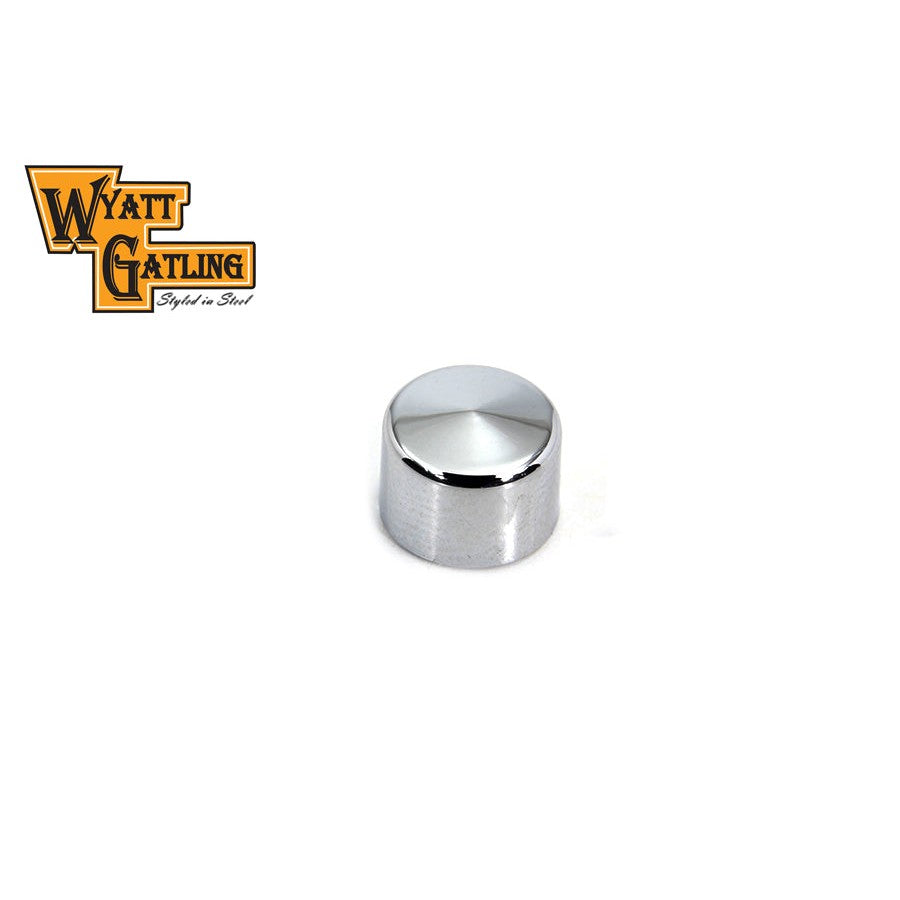 Wyatt Gatling Chrome Allen Head Bolt Caps 1/4",Y - V-Twin 37-1526 - Big Twin 0+