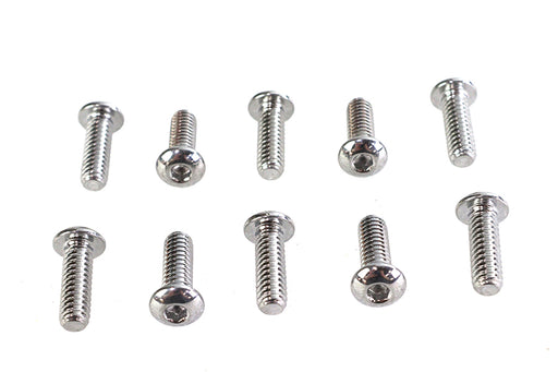 Colony Allen Button Head Screws Chrome 1/4 X 3/4""