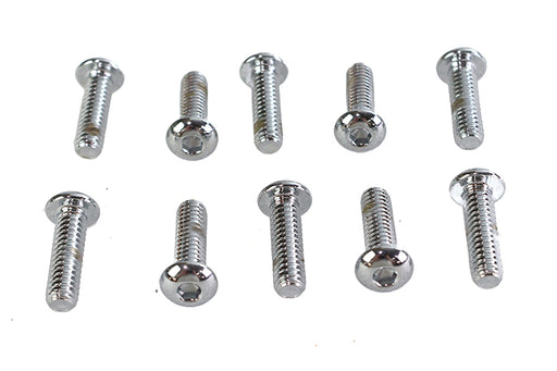 Colony Allen Button Head Screws Chrome 1/4 X 7/8""