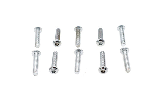 Colony Allen Button Head Screws Chrome 1/4 X 1-1/4""