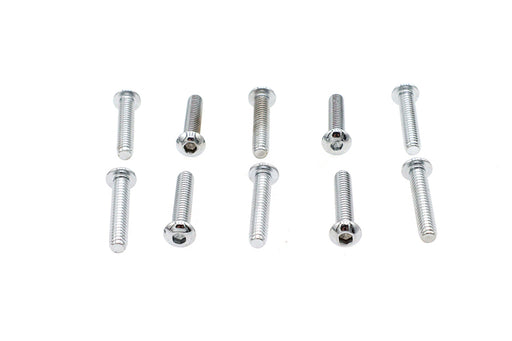 Colony Allen Button Head Screws Chrome 1/4 X 1-1/2""