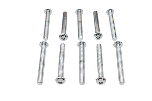 Colony Allen Button Head Screws Chrome 1/4 X 2-1/4""