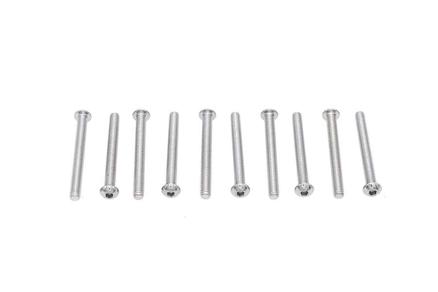 Colony Allen Button Head Screws Chrome 1/4 X 2-1/2""