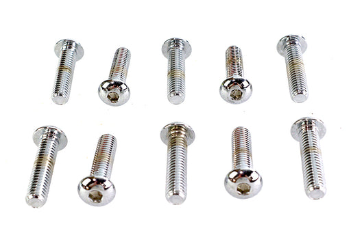 Colony Allen Button Head Screws Chrome 3/8 X 1-1/2""