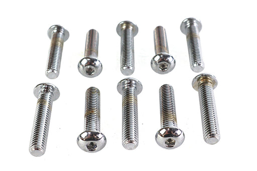 Colony Allen Button Head Screws Chrome 3/8-16 X 1-3/4""